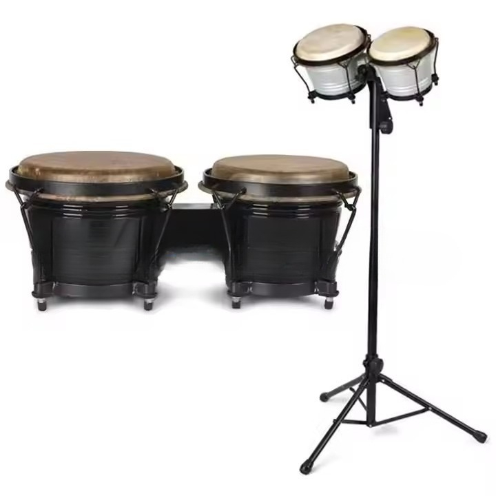 طبلة بونجو احترافية مع حامل قا - مراجعة Bongo Drum Set وسعره