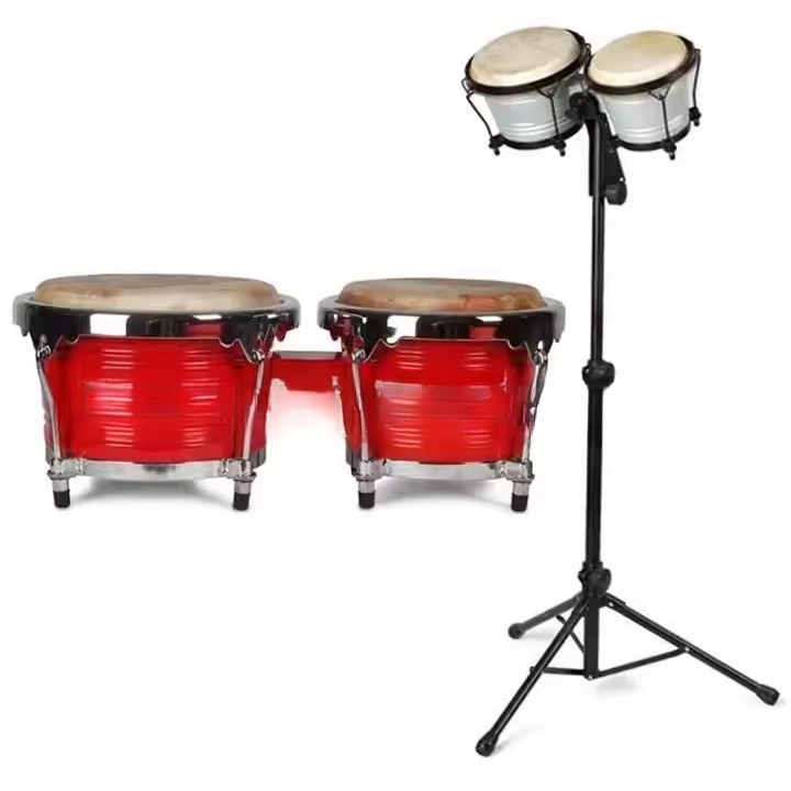 طبلة بونجو احترافية مع حامل قا - مراجعة Bongo Drum Set وسعره