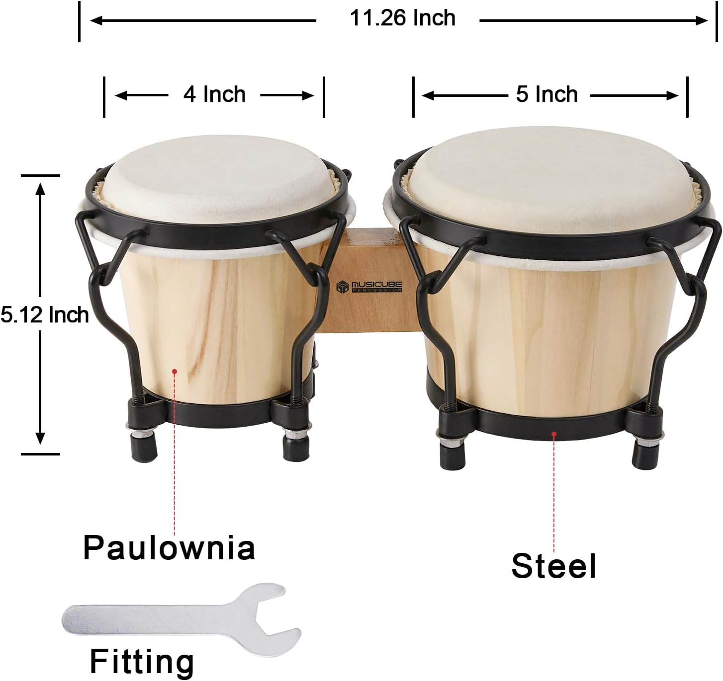 أسعار الجملة أعلى جودة 4 + 5 ب - مراجعة Bongo Drum Set وسعره