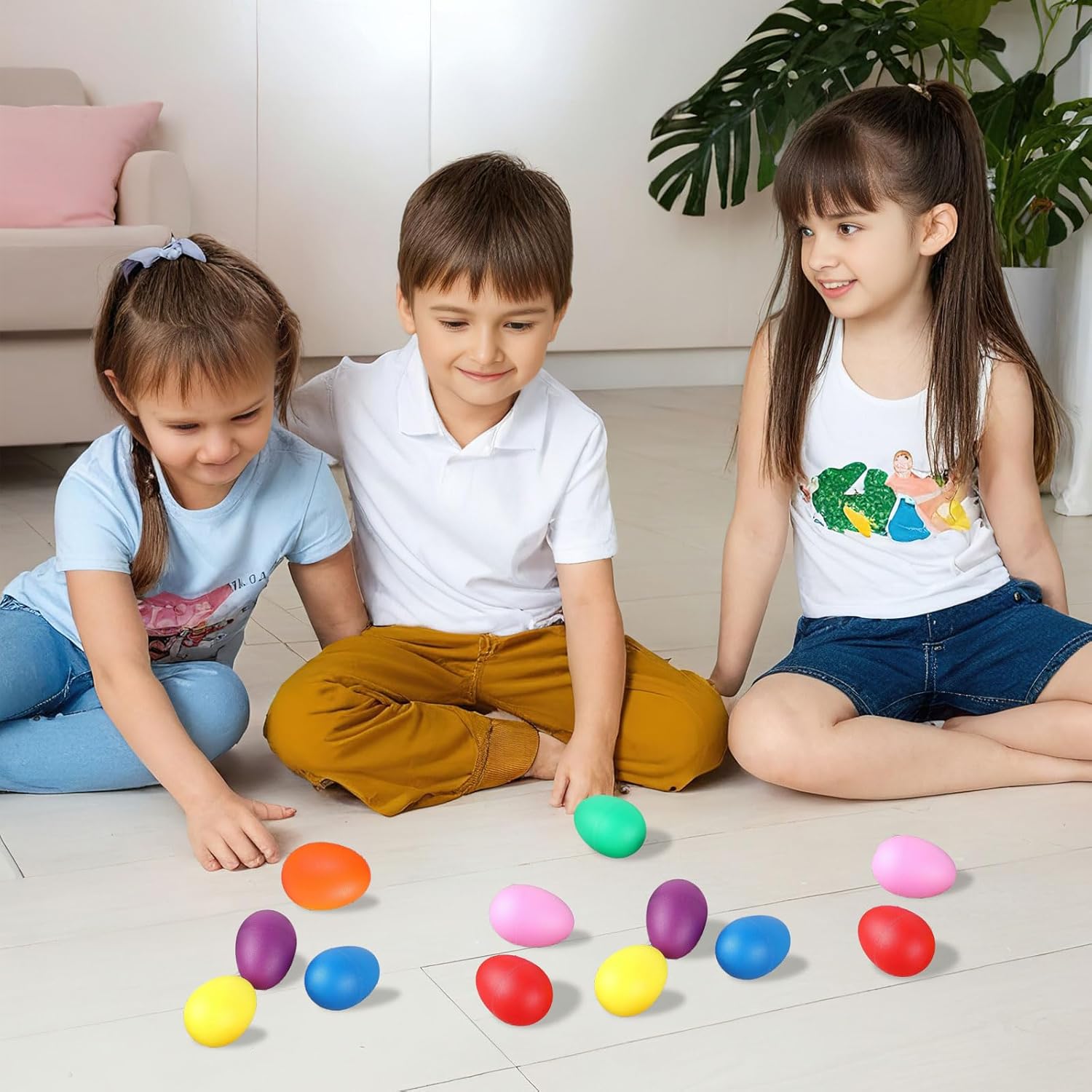 2 قطعة هزازات البيض البلاستيكي - مراجعة Musical Instruments Game وسعره