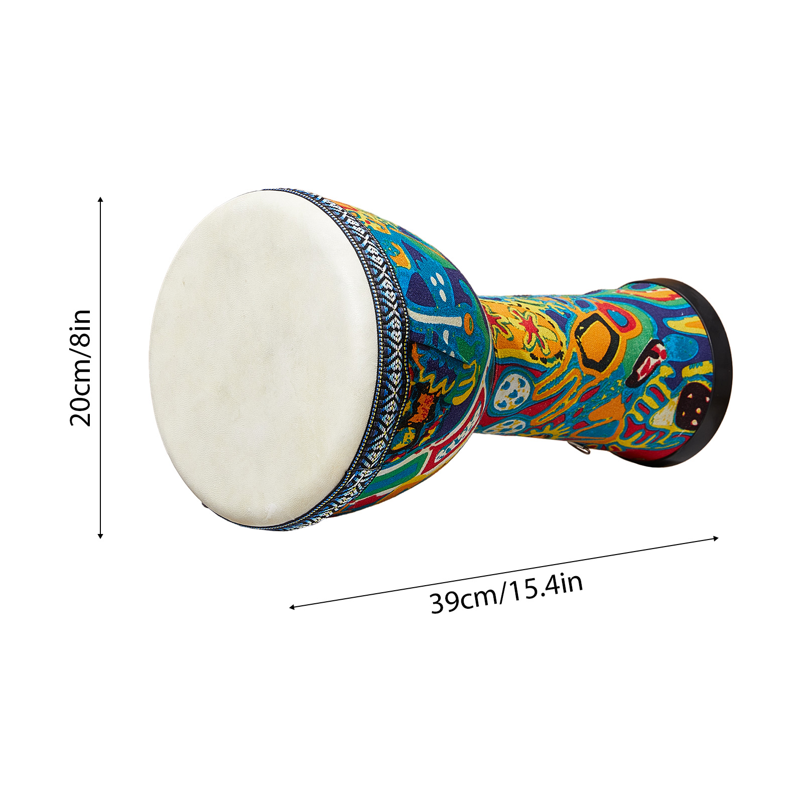 طبل أفريقي كبير مقاس 8 بوصات،  - مراجعة Bongo Drum Set وسعره