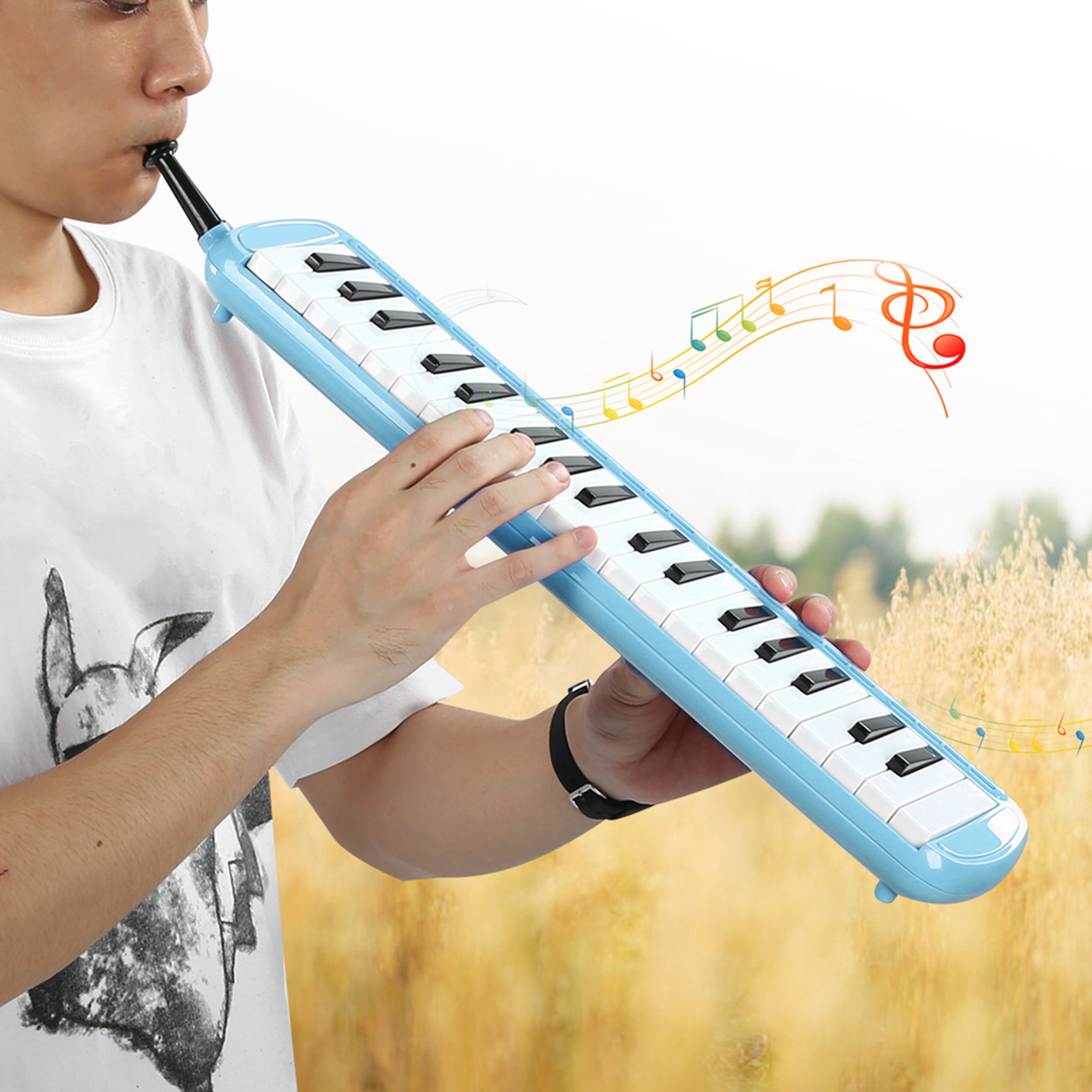 ميلوديكا 37 مفتاح آلة موسيقية  - مراجعة Musical Instrument Reed وسعره