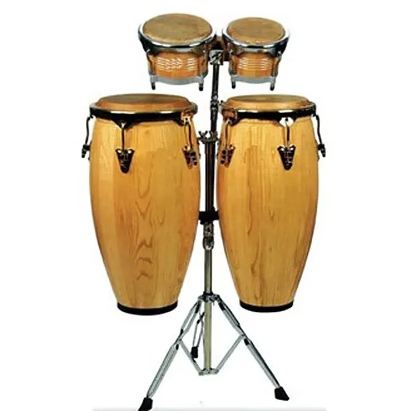 طقم طبول كونغا مقاس 10-11 بوصة - مراجعة Bongo Drum Set وسعره